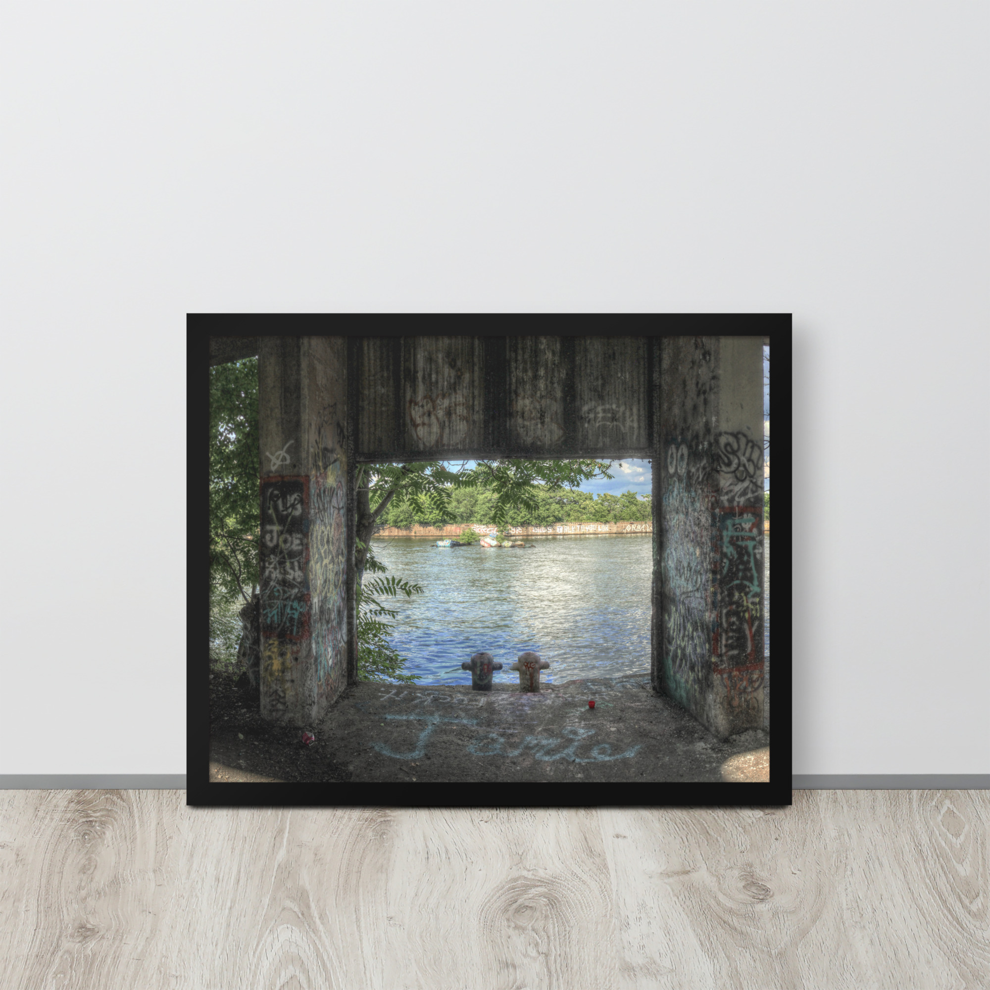 Framed photo paper poster