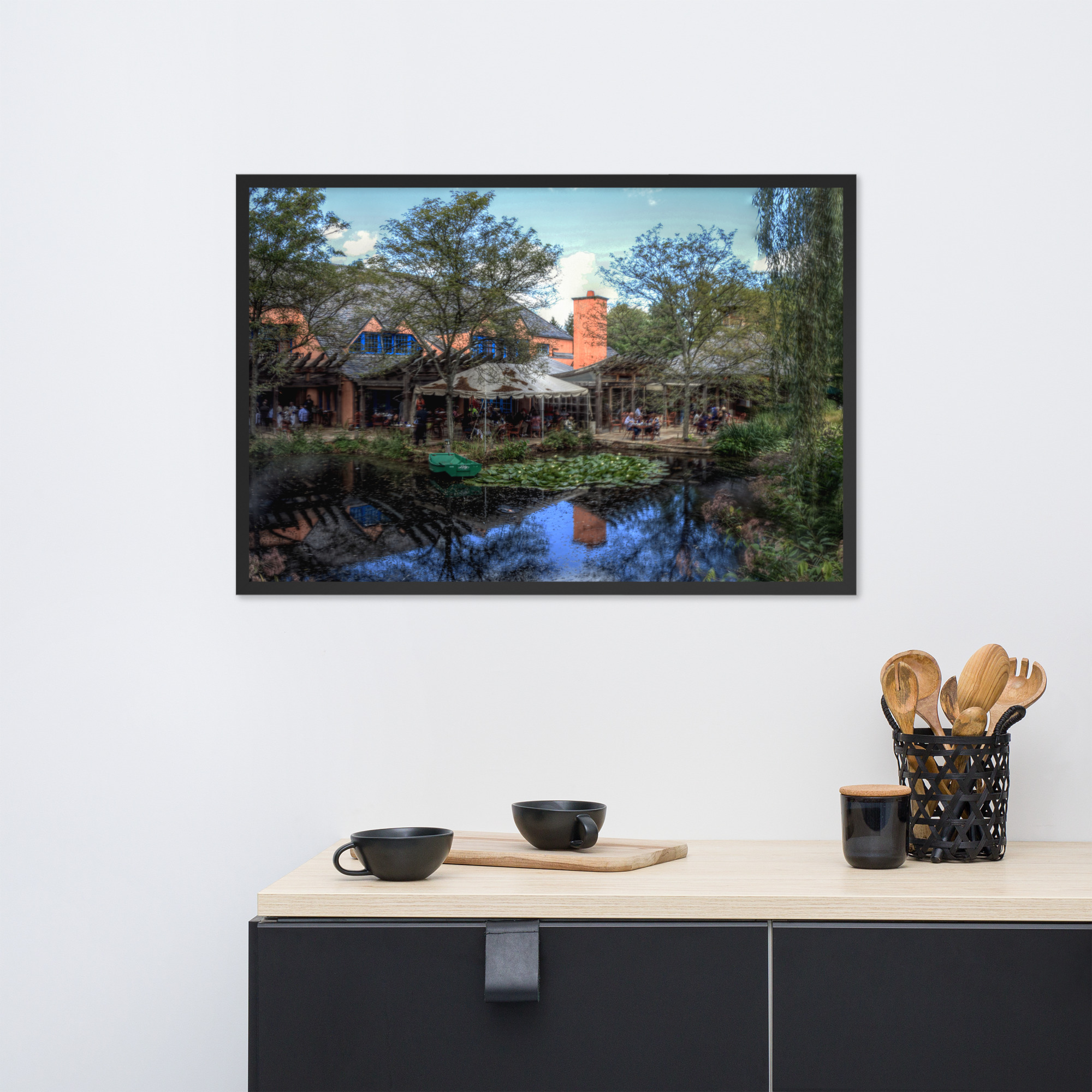 Framed photo paper poster