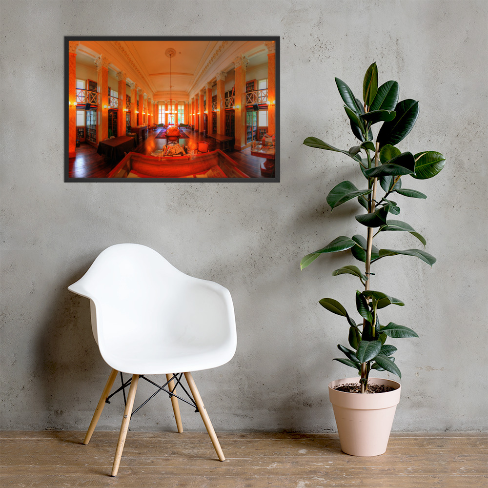 Framed photo paper poster