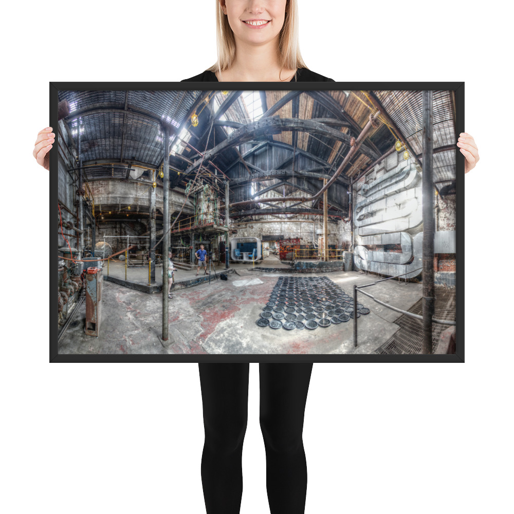 Framed photo paper poster