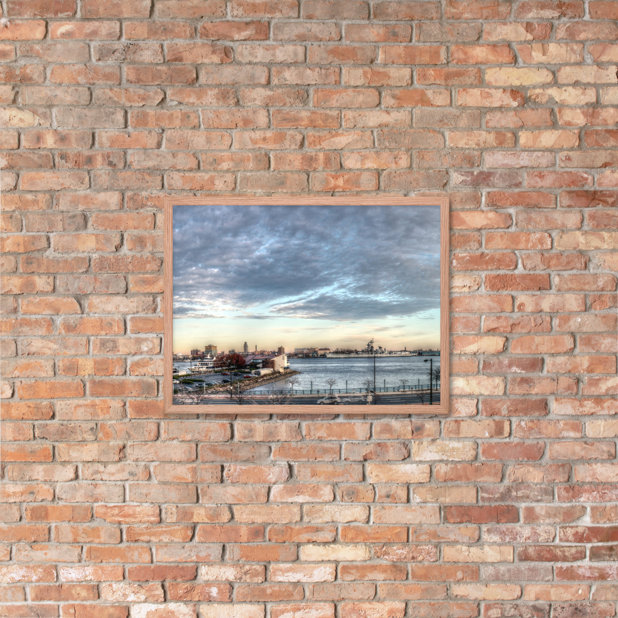 Framed photo paper poster