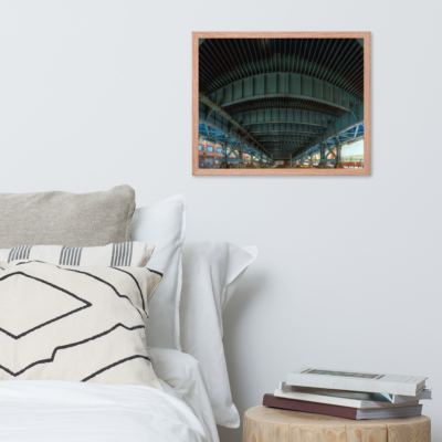 Framed photo paper poster