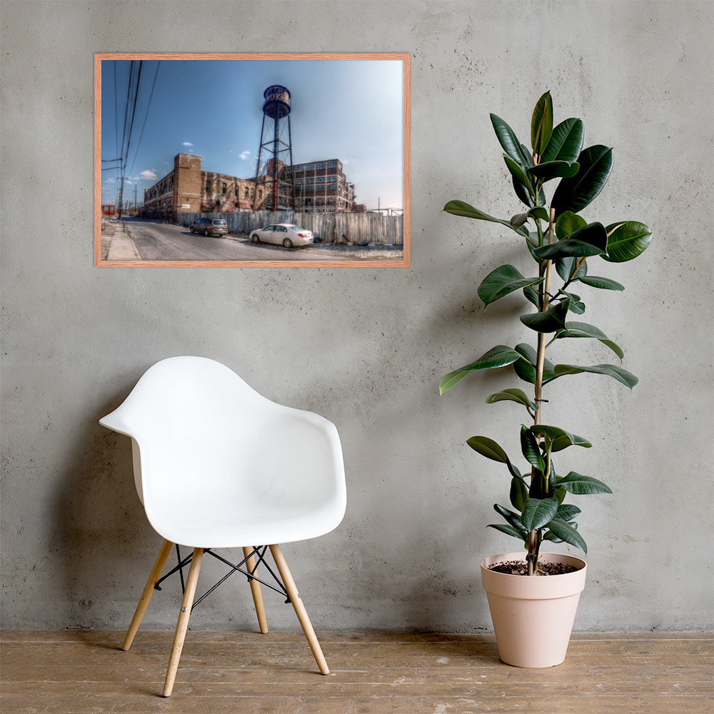 Framed photo paper poster