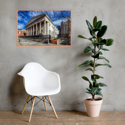 Framed photo paper poster