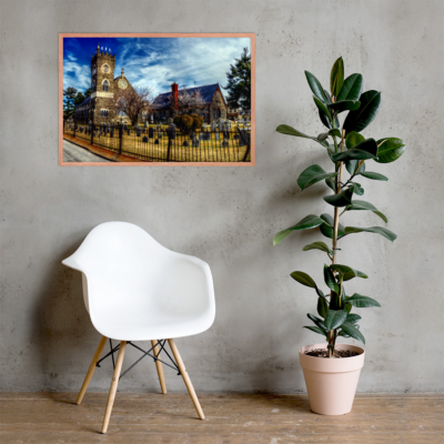 Framed photo paper poster