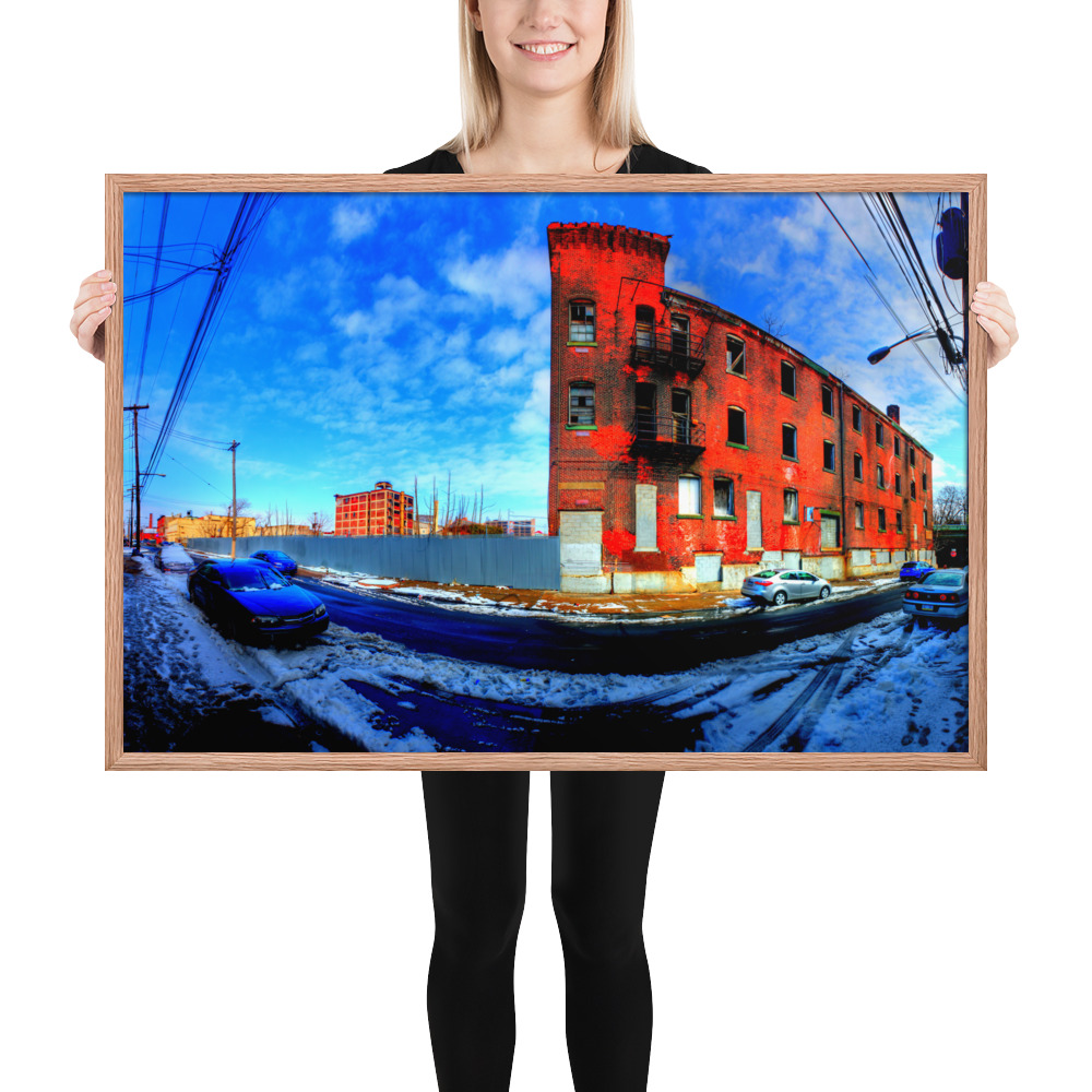 Framed photo paper poster