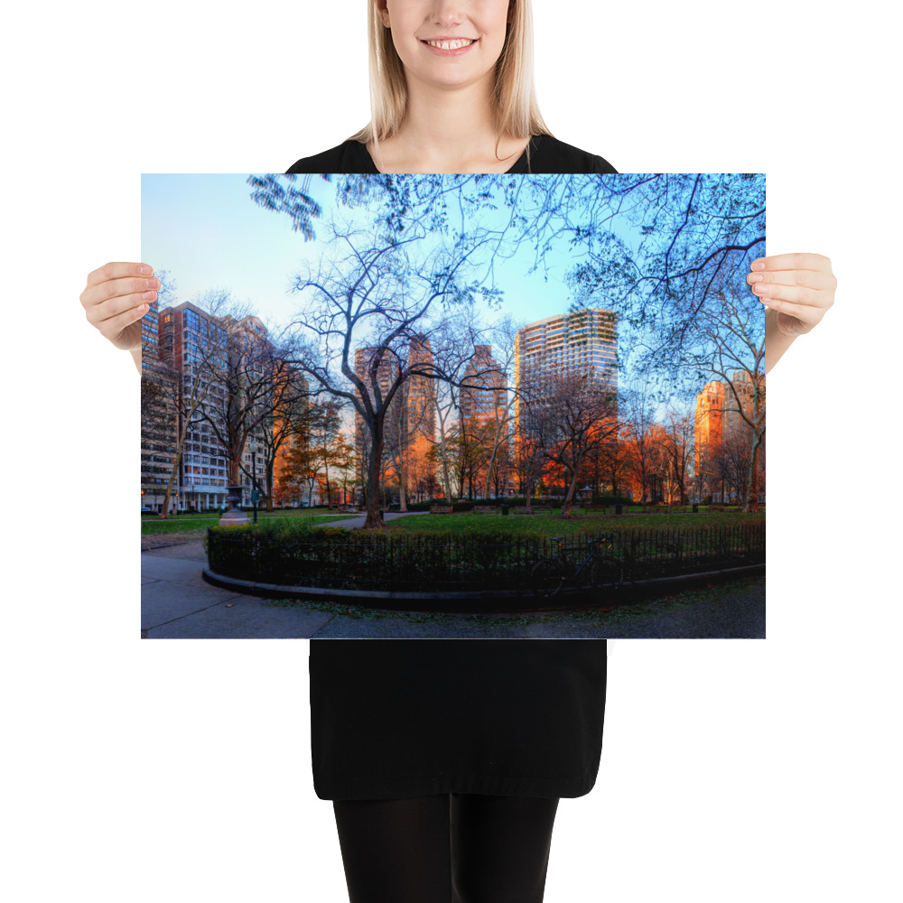 Photo paper poster